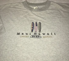 VTG MAUI HAWAII LIMITED SURF EDITION SURFING BOARDS T SHIRT XL