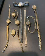 Vintage Gruen Milber Elgin Benrus Bucherer Ladies Cocktail Watch Lot of 7 Heads