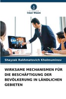 Wirksame Mechanismen FÜR Die BeschÄFtigung Der BevÖLkerung In LÄNdlichen...