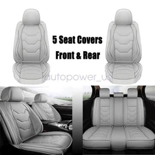 Fit For Ford Fusion Faux Leather Car 5 Seat Covers Full Set Front Rear Protector