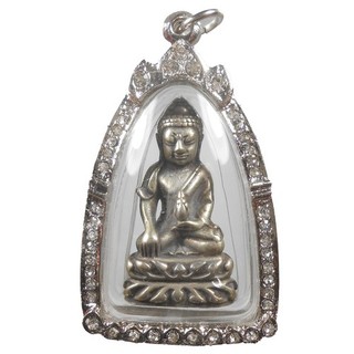 TOP! REAL KRING JAROENSUK SOMDEJ YARNNASANGVORN OLD THAI BUDDHA AMULET PENDANT