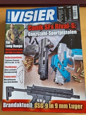 VISIER Heft 12/2024 Canik SFx Rival-S Ganzstahl-Sportpistolen GSG-9 Long Range