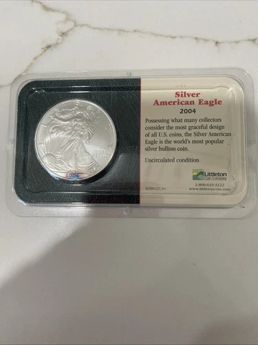 American Eagle Silver 1 oz Tarnish Uncirculated 2004 Littleton Coin Company