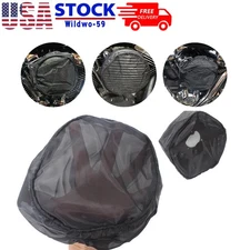 Black Waterproof Dust Air Filter Rain Sock Cover For Harley Touring Softail Dyna