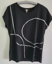 Key Largo Blusenshirt, schwarz, Gr. L