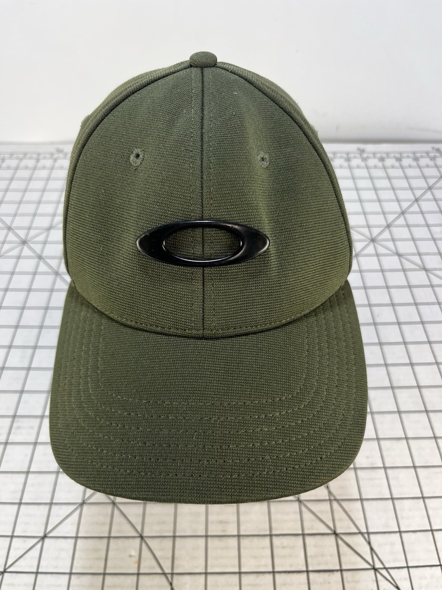 Vintage 90s Y2K Metal Oakley Skull Bone Carbon Plain Logo Green