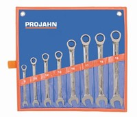 Projahn Geartech RatschenschlüSsel-Set Metrisch Klassik 8-Teilig 8 - 19 Mm