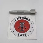 Vintage G.I. Joe Tomahawk 1986 Free-Fall Dumb Bomb Missile Accessory