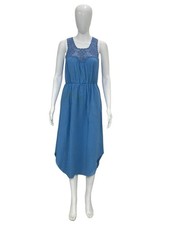 Ulla Johnson Majorca Dress Cotton Hand Crochet Embroidered Midi Gown Dress S 2