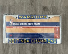 Golden State Warriors 2017 NBA Championship License Plate Frame NEW