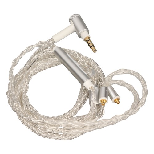 Earphone Upgrade Cable Silver Plated MMCX Headset Cord Clear Bass Elbow Plug For - Picture 8 of 12