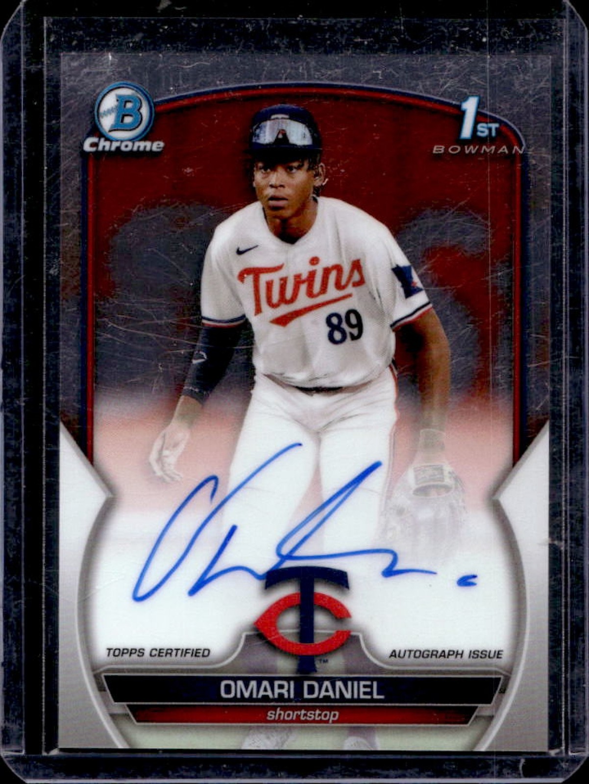 2023 Bowman Chrome Omari Daniel Auto 1st Prospect #CPA-OD Twins