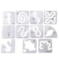 11-Teiliges Freihand-Quilt-Vorlagen-Set - NäHlineal Und Transparentes Acryl6832
