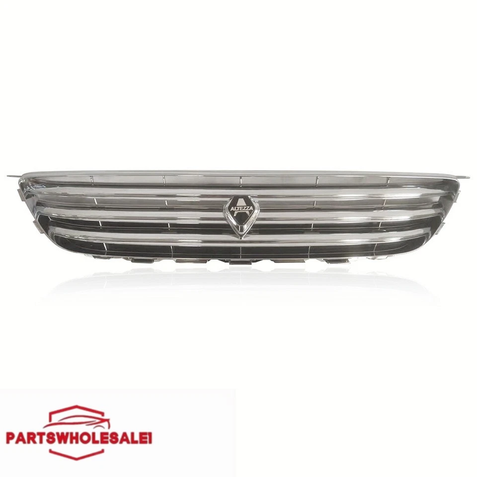 Front Grille Chrome W/Black Emblem Fit 2001-2005 Lexus IS300 IS200 Altezza Style - Image 2 of 4