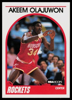 -CS- 1989-90 NBA Hoops - #180 Hakeem Olajuwon (M) *Free Shipping* Rockets
