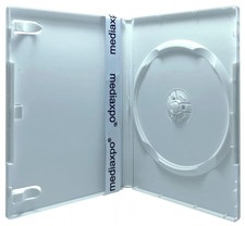 25 PREMIUM STANDARD Solid White Color Single DVD Cases (Professional Use)
