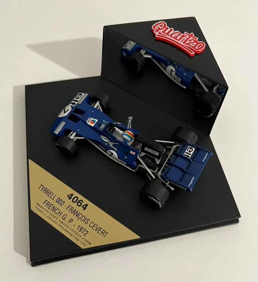 Model Tyrrell 002 François Cevert French Gp 1972 Quartzo Q4064 1/43 F1 - Immagine 3 di 4