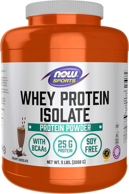 Sports Nutrition, Whey Protein Isolate, 25 G with Bcaas, Creamy Chocolate Powder