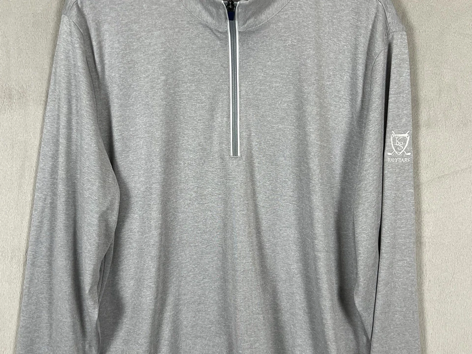 Jersey Stitch Speedster Stripe Superlegera XL Para Hombre 1/4 Cremallera Color Gris Golf Foto 4 de 4