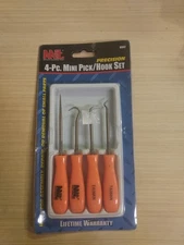 MIT 4pc Mini Pick & Hook set O ring Seal Gasket Remover Puller Extractor NOS