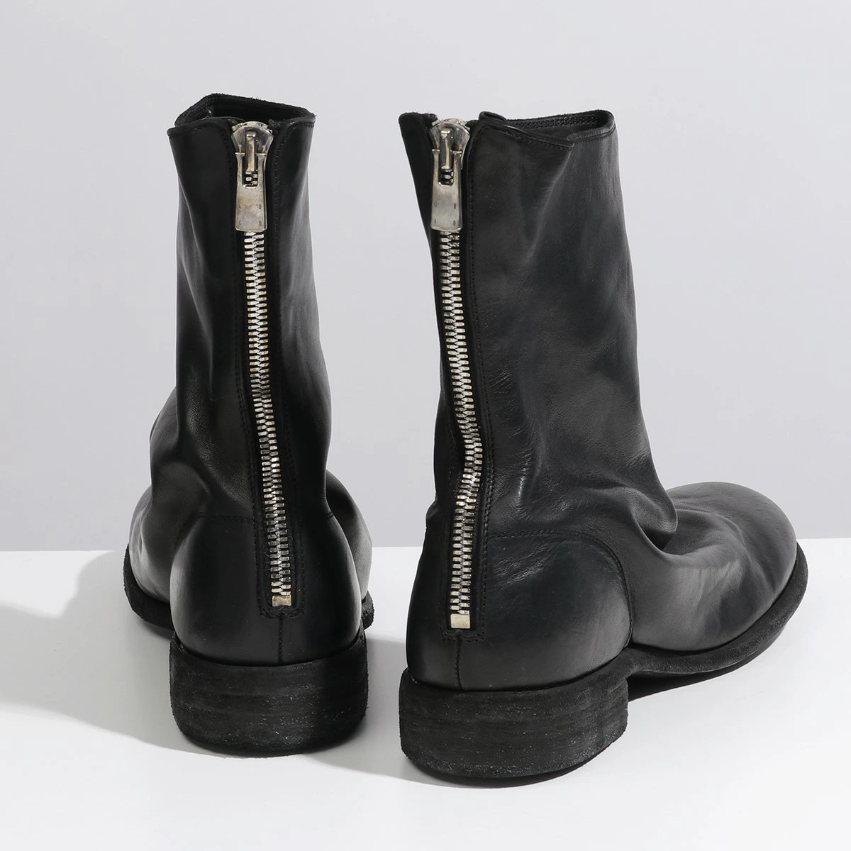 GUIDI 988 Men's Back Zip Boots, Full Grain Horse Leather Mid