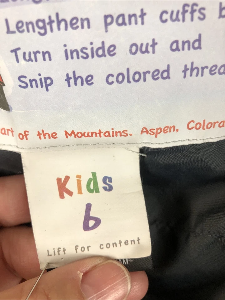 Mono Obermeyer I-Grow traje de nieve niños negro talla 6 ajustable Correas para el hombro/dobladillo Foto 4 de 4