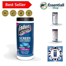 Quick-Dry Screen Surface Wipes for Electronics - 70 Count, Streak-Free Clean