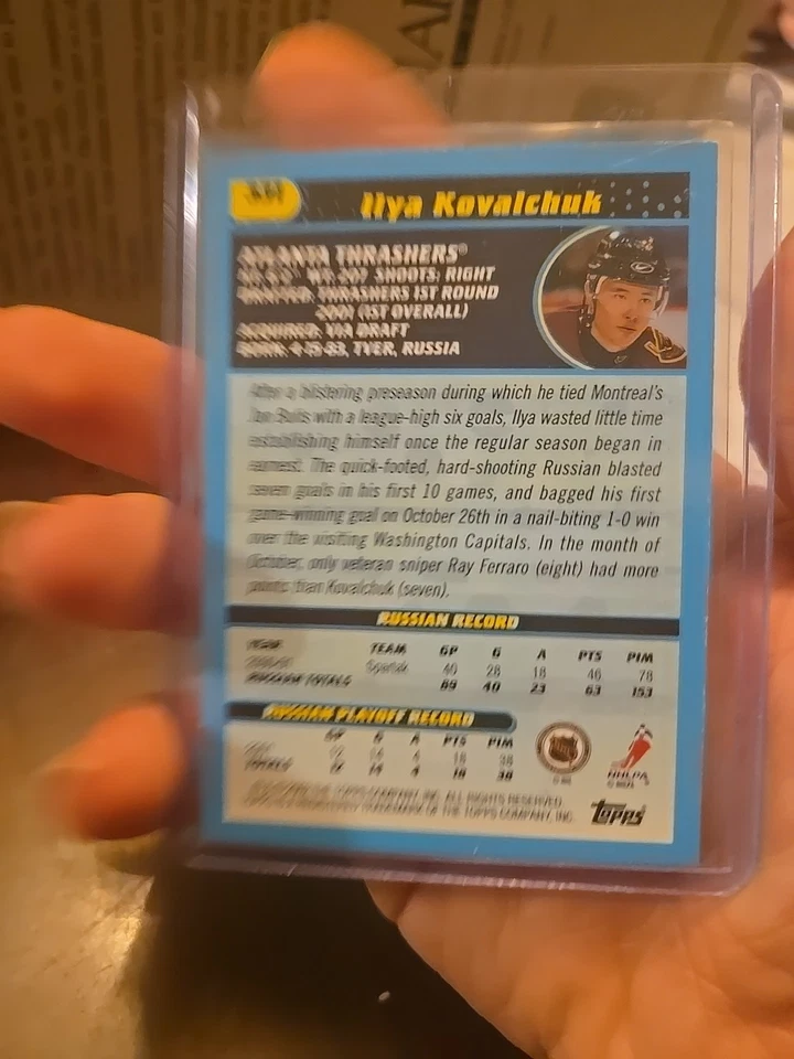 2001-02 Topps Ilya Kovalchuk RC #331 - Image 2 of 2