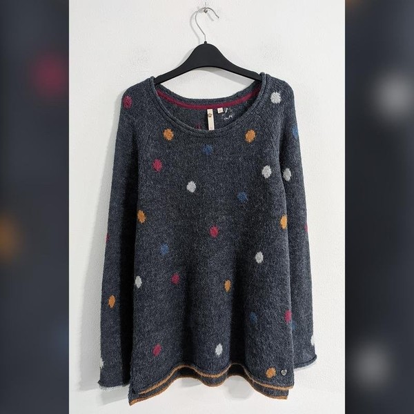 Women White Stuff Sweater Grey Acrylic 34 / XS /