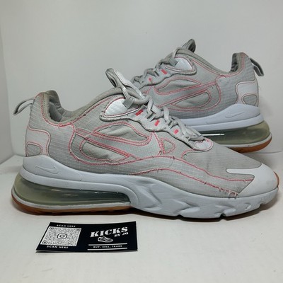 Nike Air Max 270 React Stitch White Flash Crimson - Size 11.5 - (CQ6549-100)