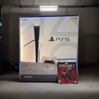 Open Box: PlayStation 5 Slim Console - Includes PS5 Console And DualSense Contro