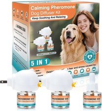 Dog Calming Pheromones Diffuser Pet Calming 5in1 Advanced Kit 2 Plugin 3 Refill