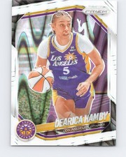 2025 Panini Prizm WNBA #39 Dearica Hamby White Seismic Prizms Los Angeles Sparks