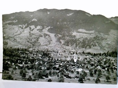 Kerns in der Schweiz / Obwalden. Alte AK s/w. gel. 1960. Panoramablick über den 