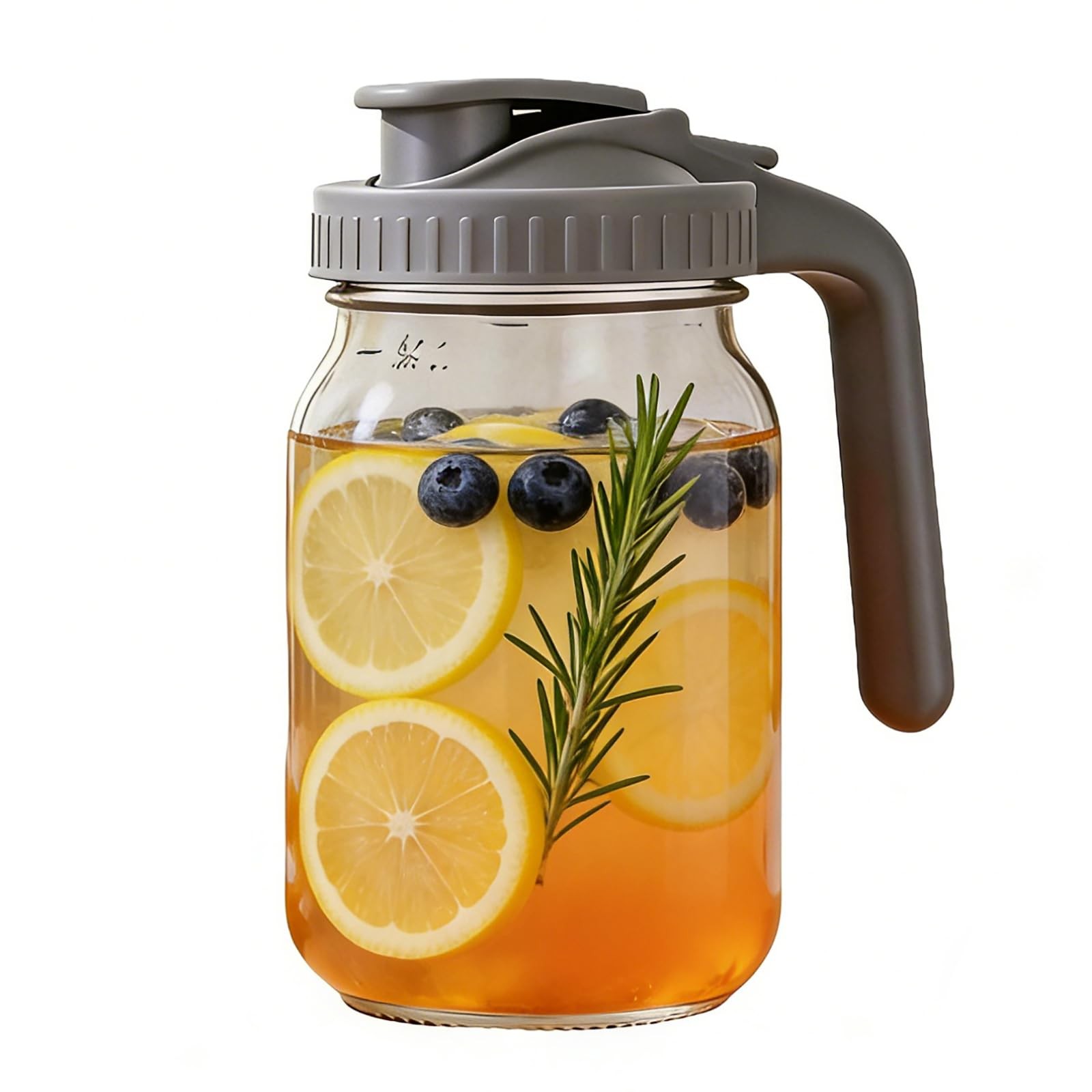 Mason Water Jar Wide Mouth 24 oz Mason Jar Sealed Plastic Li