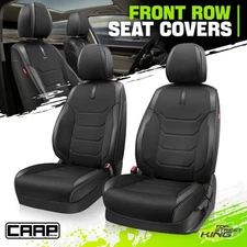 CAAP Driven Sport Series Front Row Set Seat Covers Cushion for Car SUV Black
