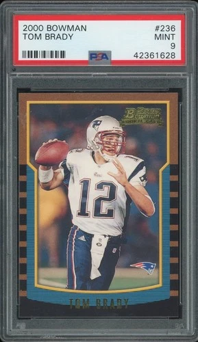 2000 Bowman Tom Brady 236 PSA 9