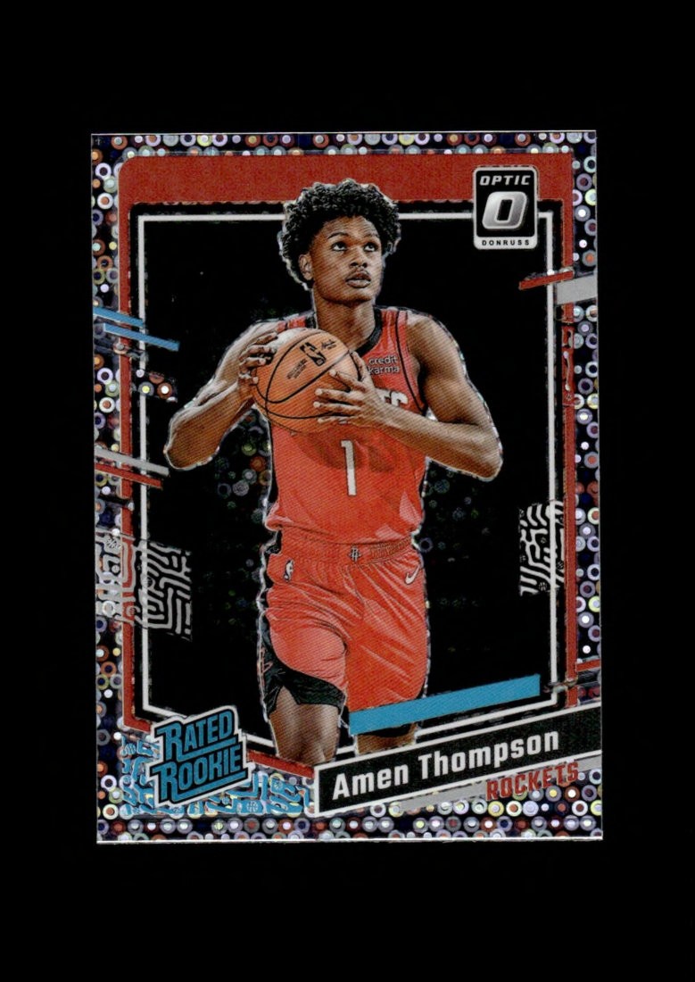 2023-24 Donruss Optic: #229 Amen Thompson Disco Ref RC NM-MT OR BETTER