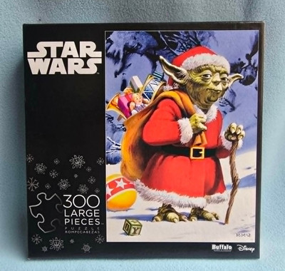 Buffalo Games Disney 300 Teile Puzzle Star Wars Holiday Yoda schwer zu finden