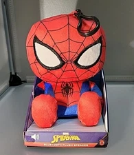 Marvel Spider Man Bitty Boomers Keychain Bluetooth Plush Speaker Collectible