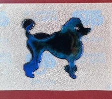 80s Mystik Oilies Oilie VTG Dog Poodle Touch Sticker. Rare Color & Design!