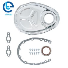 For Sb Sbc Chevy 283 305 327 350 383 Polished Aluminum Timing Chain Cover Kit