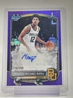 MICHAEL RATAJ 2025-26 BOWMAN CHROME U 1ST PURPLE REFRACTOR AUTO /250 A Q3882