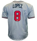 Javy Lopez Signed Atlanta Gray Baseball Jersey JSA