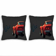 Set of 2 Throw Pillow Covers 18x18in - Stylish Square Cushion Cases