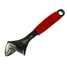 Husky 10 in Adjustable Wrench Hand Tool, Red ...
