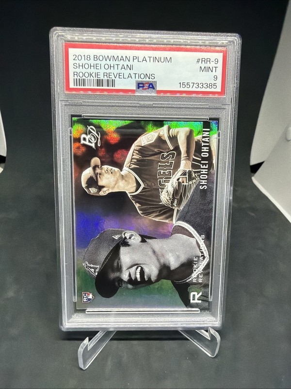 2018 BOWMAN PLATINUM ROOKIE REVELATIONS #RR-9 SHOHEI OHTANI ROOKIE RC PSA 9