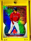 Roman Anthony RARE BOWMAN CHROME SILVER MOJO REFRACTOR ROOKIE CARD RC - MINT!