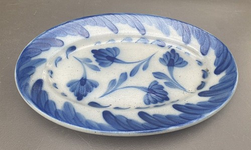 SALMON FALLS STONEARE BLUE & WHITE FLORAL DECORATED TRAY - 第 1/5 張圖片