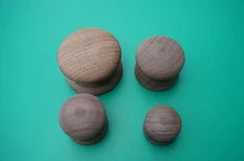 4 SIZES WOOD KNOBS WALNUT, KITCHEN  ANTIQUE FURNITURE 1 3/8" 1 3/4" 2" 2 1/2"